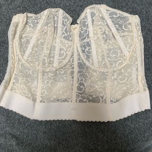 Goddess strap bra Size 46 D Ivory